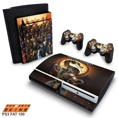PS3 Fat Skin - Mortal Kombat #A Adesivo Brilhoso