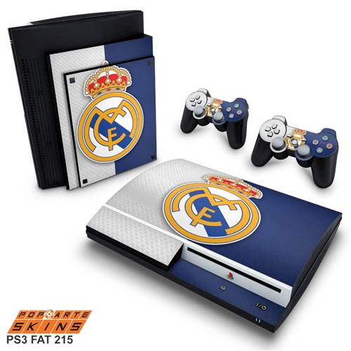 PS3 Fat Skin - Real Madrid Adesivo Brilhoso
