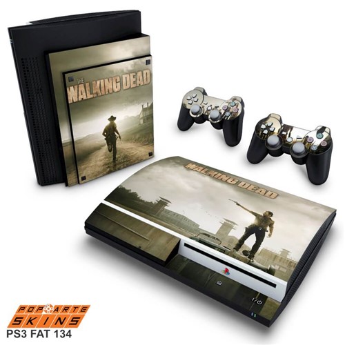 PS3 Fat Skin - The Walking Dead #B Adesivo Brilhoso