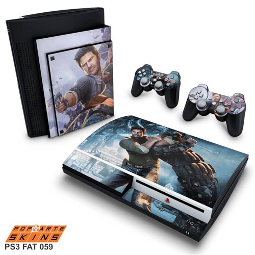 PS3 Fat Skin - Uncharted 2 Adesivo Brilhoso
