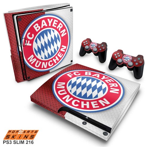 PS3 Slim Skin - Bayern de Munique Adesivo Brilhoso