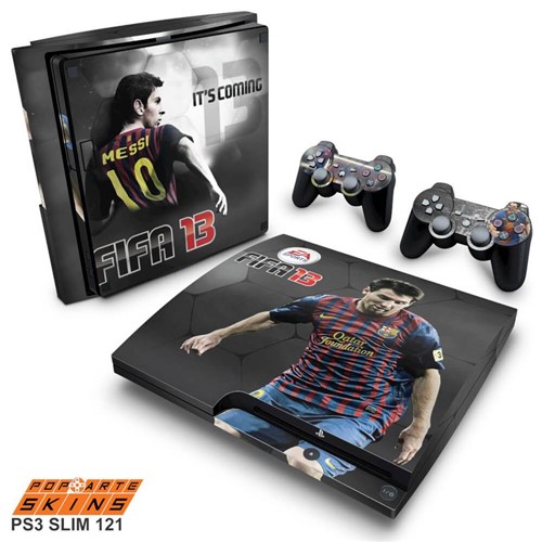 PS3 Slim Skin - FIFA 13 Adesivo Brilhoso