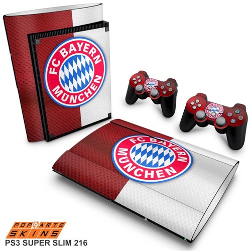 PS3 Super Slim Skin - Bayern de Munique Adesivo Brilhoso