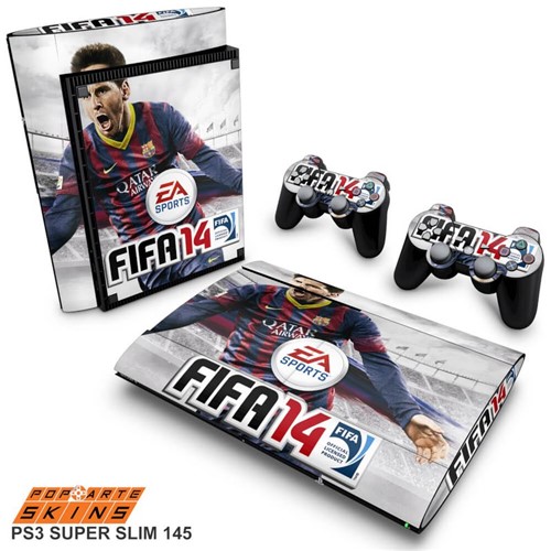 PS3 Super Slim Skin - FIFA 14 Adesivo Brilhoso