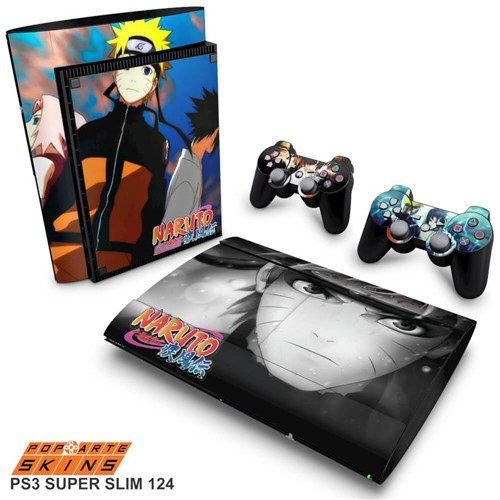 PS3 Super Slim Skin - Naruto Adesivo Brilhoso