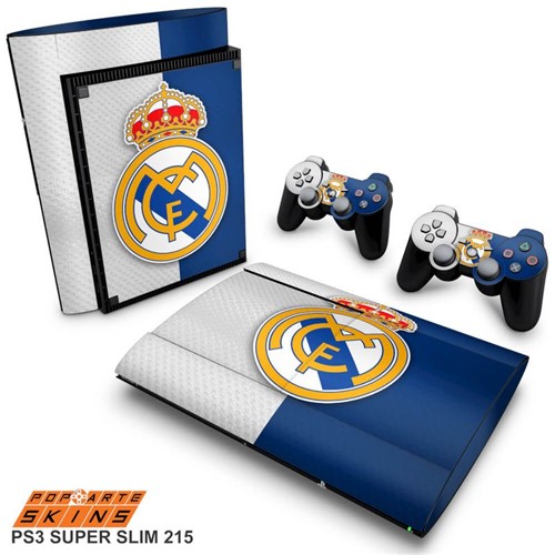 PS3 Super Slim Skin - Real Madrid Adesivo Brilhoso