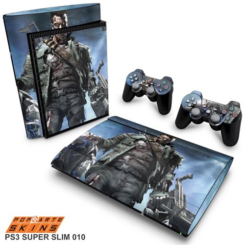 PS3 Super Slim Skin - Terminator 3 The Redemption Adesivo Brilhoso