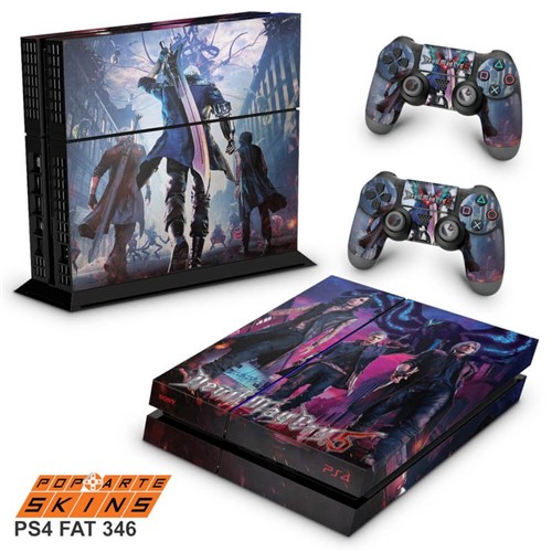 PS4 Fat Skin - Devil May Cry 5 Adesivo Brilhoso