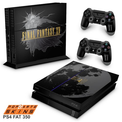 PS4 Fat Skin - Final Fantasy XV Bundle Adesivo Brilhoso