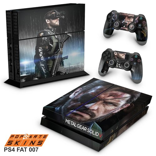 Ps4 Fat Skin - Metal Gear Solid V Adesivo Brilhoso