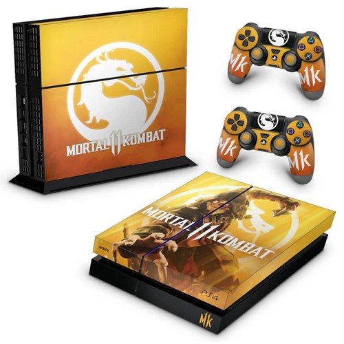 PS4 Fat Skin - Mortal Kombat 11 Adesivo Brilhoso