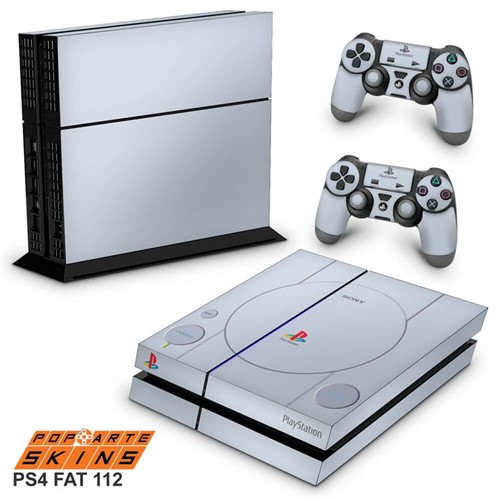 Ps4 Fat Skin - Sony Playstation 1 Adesivo Brilhoso