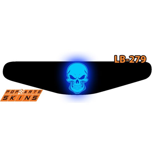 Ps4 Light Bar - Caveira Skull Adesivo Brilhoso