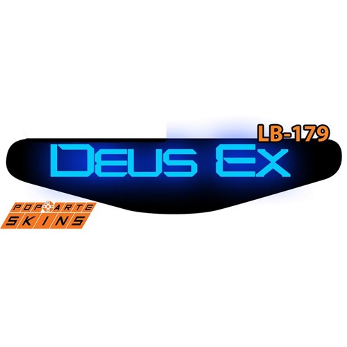 Ps4 Light Bar - Deus Ex: Mankind Divided Adesivo Brilhoso