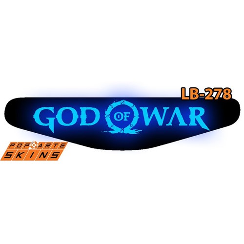 Ps4 Light Bar - God Of War 4 Adesivo Brilhoso