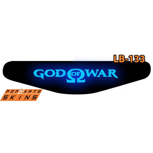 Ps4 Light Bar - God Of War #B Adesivo Brilhoso