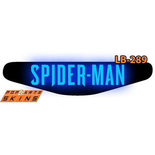 Ps4 Light Bar - Homem Aranha Spider-man Adesivo Brilhoso