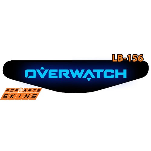 Ps4 Light Bar - Overwatch Adesivo Brilhoso