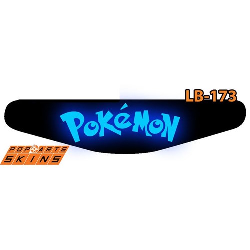 Ps4 Light Bar - Pokemon Adesivo Brilhoso