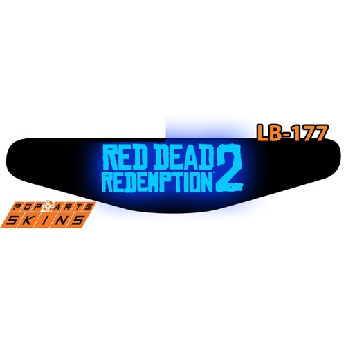 Ps4 Light Bar - Red Dead Redemption 2 Adesivo Brilhoso