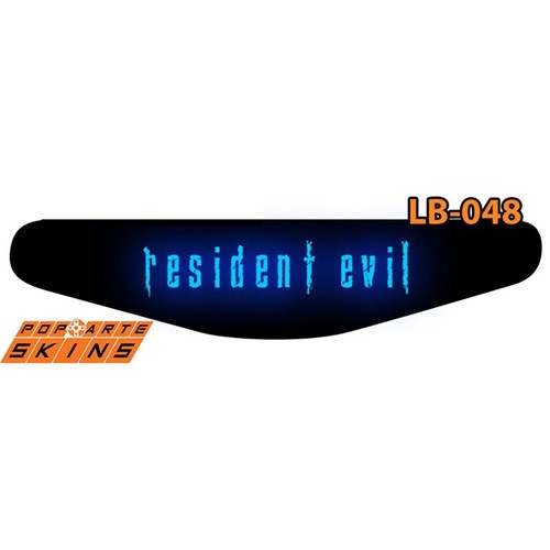 Ps4 Light Bar - Resident Evil Umbrella Adesivo Brilhoso