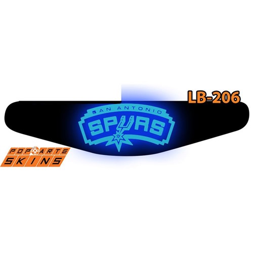 Ps4 Light Bar - San Antonio Spurs - NBA Adesivo Brilhoso