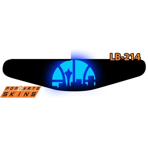 Ps4 Light Bar - Seattle Sonics - NBA Adesivo Brilhoso