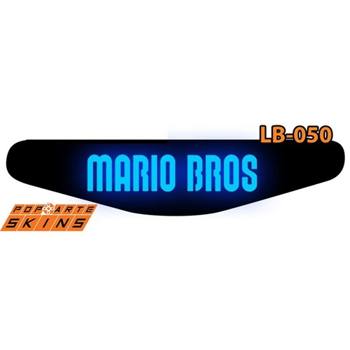 Ps4 Light Bar - Super Mario Adesivo Brilhoso