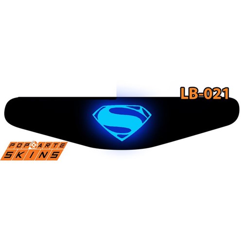 Ps4 Light Bar - Superman - Super Homem Adesivo Brilhoso