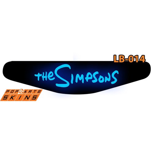 Ps4 Light Bar - The Simpsons Adesivo Brilhoso