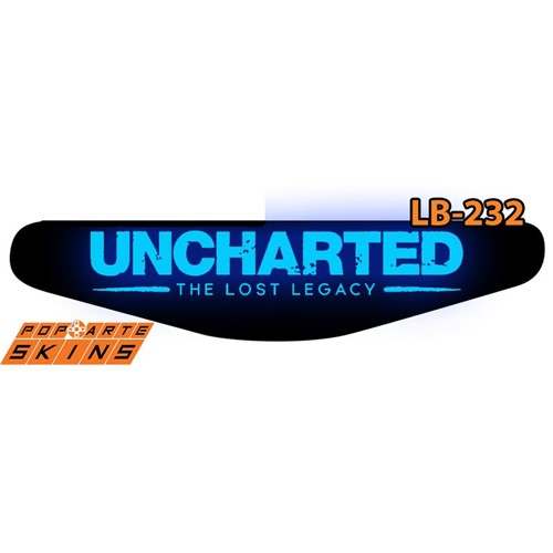 Ps4 Light Bar - Uncharted Lost Legacy Adesivo Brilhoso