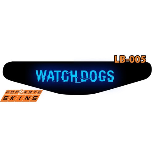 Ps4 Light Bar - Watch Dogs Adesivo Brilhoso