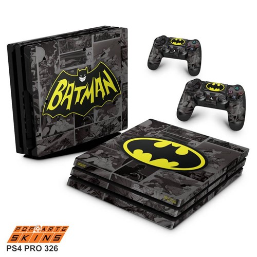 PS4 Pro Skin - Batman Comics Adesivo Brilhoso