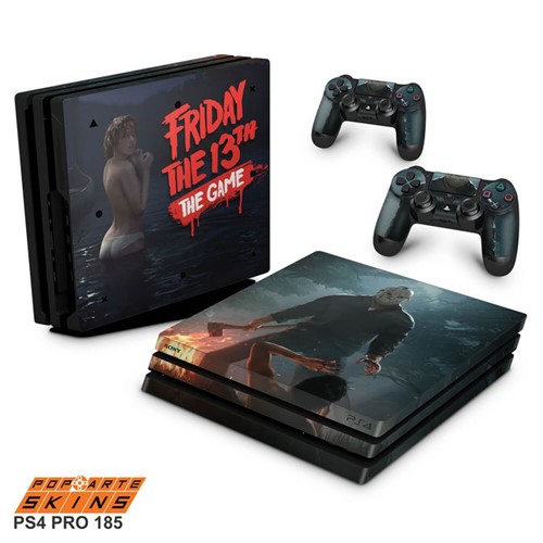 Ps4 Pro Skin - Friday The 13th The Game Sexta-Feira 13 Adesivo Brilhoso