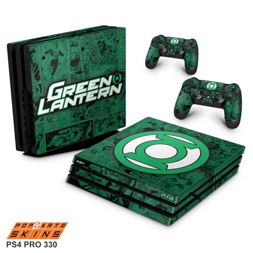 PS4 Pro Skin - Lanterna Verde Comics Adesivo Brilhoso