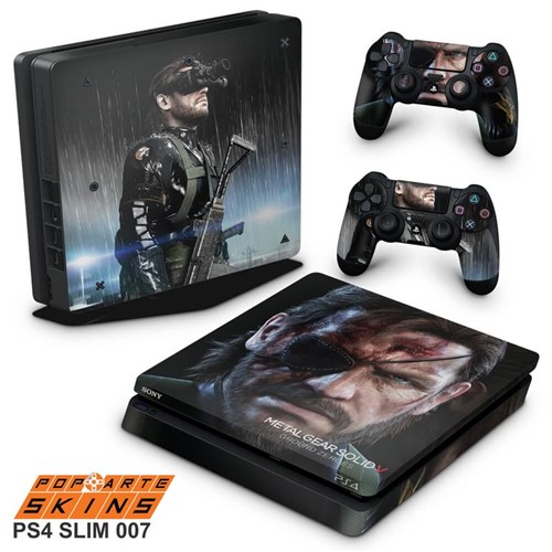Ps4 Slim Skin - Metal Gear Solid V Adesivo Brilhoso