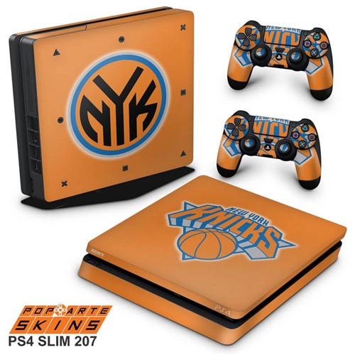 Ps4 Slim Skin - New York Knicks - NBA Adesivo Brilhoso