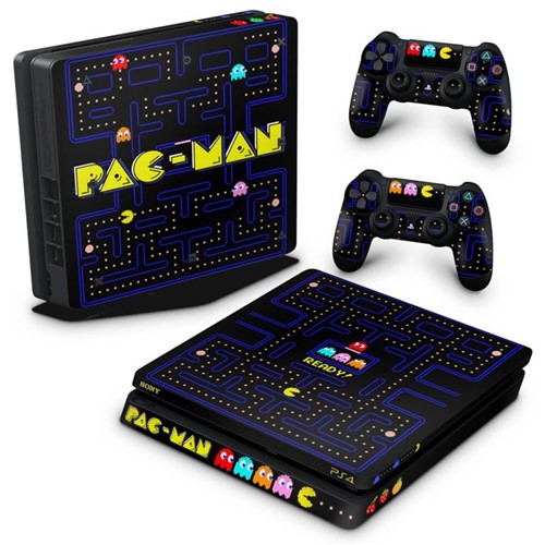 PS4 Slim Skin - Pac Man Adesivo Brilhoso