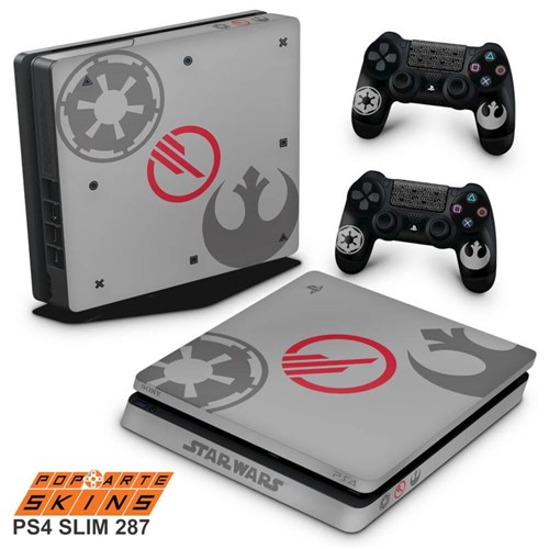 Ps4 Slim Skin - Star Wars Battlefront 2 Edition Adesivo Brilhoso
