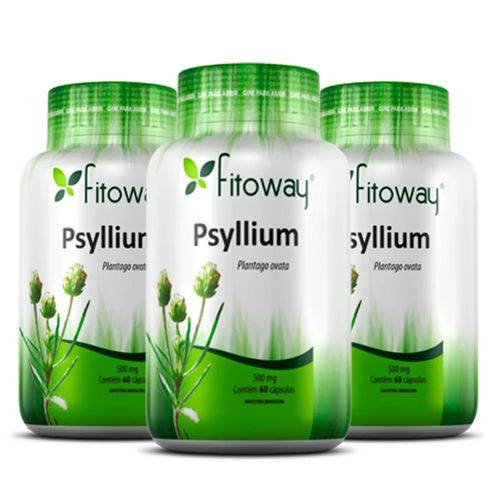 Psyllium 500mg - 3x 60 Cápsulas - Fitoway