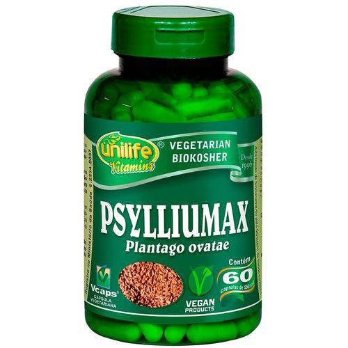 Psylliumax Psyllium Emagrecimento 60 Cápsulas 550mg