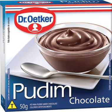Pudim em Pó Sabor Chocolate Dr. Oetker 50g