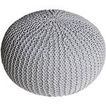 Puff Redondo Crochet Espuma Giant Ball Cinza - Urban