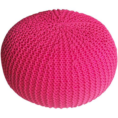 Puff Redondo Crochet Espuma Giant Ball Pink - Urban