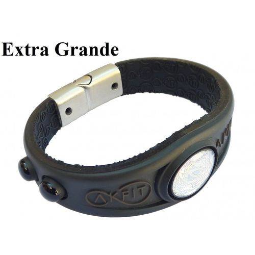 Pulseira Bracelete Akfit Elegance Magnética Preta I9 Fitness Akmos Preta