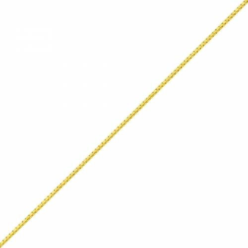 Pulseira em Ouro 18K Malha Veneziana 0 5Mm e Pu03018 Ouro Amarelo 18cm