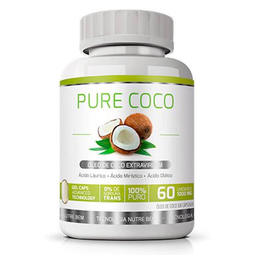 Pure Coco 1000mg 60 Cápsulas