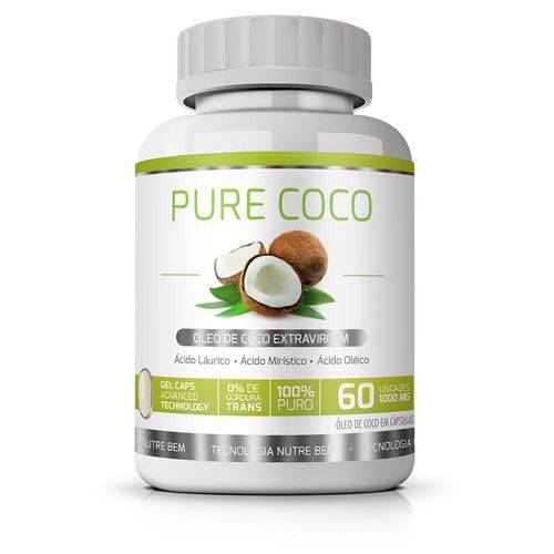 Pure Coco Ekobé Óleo de Coco Extravirgem 60 Cápsulas