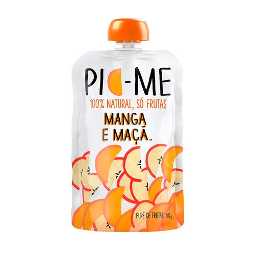 Purê de Frutas Pouch Manga e Maca - Pic-me - 100g