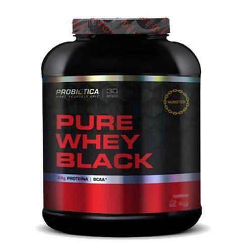 Pure Whey Black - 2000g Morango - Probiotica